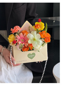 Scatola per Fiori Stile Instagram, Confezione per Lettera d'Amore, <span class=keywords><strong>Cartone</strong></span> Bianco Fai-da-Te per San Valentino - Product Image 4