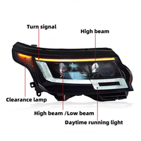 Phares LED modifiés pour Land Rover Range Rover Vogue 2013-2017, phares LED DRL, clignotants, feux de route, 12V