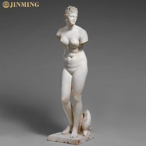 Natürliche antike weibliche Statue, schöne weiße westliche Marmor nackte weibliche Skulptur, Garten dekorative Kunst weibliche Statue - Product Image 1