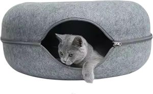 Cama para Gatos de Fieltro, Diseño Moderno y Ecológico, Tipo Túnel, Cueva Divertida para Gatos, para Interiores, Todas las Estaciones, Precio al por Mayor - Product Image 4