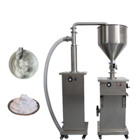 Machine d'aspiration de pompe d'alimentation de chocolat liquide de crème pneumatique verticale d'acier inoxydable pour la viscosité cosmétique de pâte crème