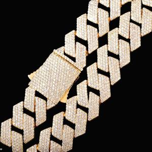 Fashion Shining 925 Sterling <b>Silver</b> Moissanite <b>Bracelet</b> VVS Stone Hip Hop Link Chain <b>Bracelet</b> for <b>Men</b> and Women - Product Image 3