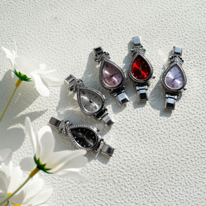 Bracelet à breloques italien en diamant de mode, vente en gros du fabricant, <span class=keywords><strong>montre</strong></span> DIY en quartz pour hommes et femmes en forme de goutte d'eau - Product Image 1