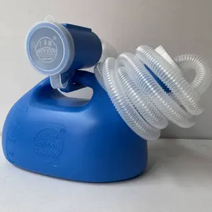 Perlengkapan mandi Toilet sekali pakai, kapasitas besar 2000ml malam portabel tutup dipertebal untuk orang tua pria terbuat plastik tahan lama - Product Image 5