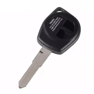 החלפת 2 כפתור מרחוק מפתח Fob Shell Case החלף עם לוגו + גומי כרית CS048001S-UZUKI גרנד Vitara סוויפט ריק רכב מפתח