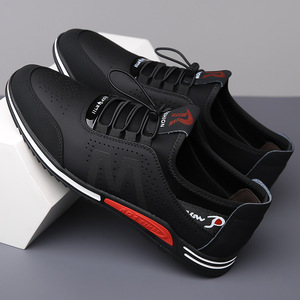 Zapatos Casuales Blancos para Hombre, Transpirables, con Suela Hueca, Suela de Goma de Tacón Bajo, Zapatillas de Moda de Verano - Product Image 3