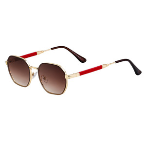 QSKY di buona qualità Street Shoot telaio in metallo UV400 tonalità di protezione poligonali rotonde uomini donne all'aperto piccoli occhiali <span class=keywords><strong>da</strong></span> sole quadrati - Product Image 4