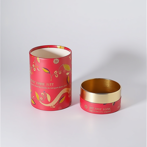 Emballage cosmétique de tube de papier de cylindre biodégradable imprimé fait sur commande boîtes en carton rondes de tube central de papier kraft - Product Image 1