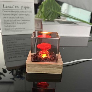 Lámpara Nocturna de Resina Epoxi con Modelo de Bomba Atómica de Dibujos Animados, Nube de Humo de Explosión Nuclear, Decoración para Dormitorio y Sala de Estar - Product Image 6