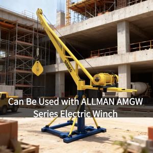 <span class=keywords><strong>ALLMAN</strong></span> Nuevo tipo 500Kg Rotación de 360 grados Mini grúas de elevación para la venta para la construcción Granja minera - Product Image 3