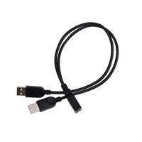 USB 2.0-Verlängerungskabel 1 Buchse zu 2 Dual-USB-Stecker Data Hub-Netzteil Y Splitter-Ladekabel