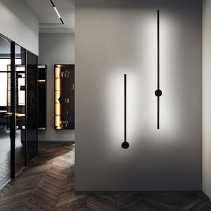 Minimalista tira larga de lámparas de pared moderno nórdicos de fondo Sala pared dormitorio lámpara <span class=keywords><strong>Hotel</strong></span> pasillo luces de pared LED - Product Image 2