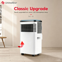Climatiseur Portable 9000 BTU de Gros pour Usine, Unité Mobile de Climatisation Chauffante et Refroidissante avec Déshumidificateur, Purificateur et Minuteur pour Maison et Bureau