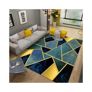 Tapis à poils longs en microfibre, moquette Super doux épais et confortable, personnalisé, lavable, en velours cristal, pour fenêtre de salon et baie vitrée - Product Image 1