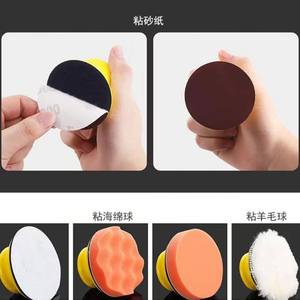 Disque de ponçage en mousse P180 jaune, adhésif, pour polissage manuel du bois, 1, 2, 3, 4, 5 pouces - Product Image 5