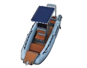 Barco inflable alemán de PVC de 20 pies con techo rígido de aluminio serie 580 bote rígido para surf carreras remo pesca en <span class=keywords><strong>lagos</strong></span> - Product Image 4