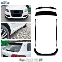 Kit carrosserie AMP-Z pour Audi A3 8P : Lame de pare-chocs avant et arrière, séparateur, jupes latérales, aileron arrière, diffuseur arrière