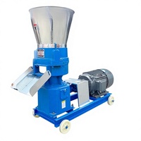 Machine à granulés d'aliments pour animaux, moulin à granulés de balle de riz, capacité de 200 kg/h pour la production d'aliments pour volailles et bétail