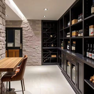 Vinoteca de Lujo Personalizada con Iluminación LED, Estantes para Botellas de Gran Capacidad y Exhibición de Vidrio Templado - Product Image 1