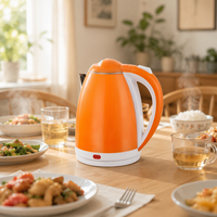 Bouilloire Électrique 1500W en Acier Inoxydable, Ébullition Rapide, Arrêt Automatique, Contrôle de Température, Vente en Gros, Appareil de Cuisine