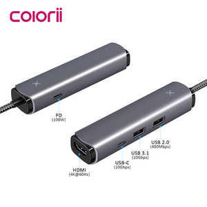 5in1 USB C <strong>HUB</strong> HDMI 4K@60HZ with 10Gbps Data <strong>Speed</strong> Flexible Cable - Product Image 3