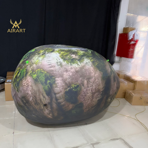 Forest-themed Park Featuring Natural Atmosphere, Immersive Scene Simulated Inflatable <strong>Moss</strong> and Stone Cobblestone Balloon - Product Image 3