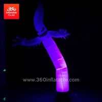 360 gonflable 4.5m de haut blanc fantôme Air ciel danseur géant publicité gonflables avec ventilateur de danseur d'air à vendre