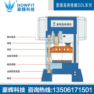 Presse à poinçonner Howfit DDL-85T 850KN verticale haute vitesse pour le poinçonnage des métaux - Product Image 2