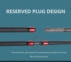 חכות דיג טלסקופיות ריקות, רולר ספינינג מסיבי פחמן קרח של KALIOU, מתקני זבוב לקרפיונים - Product Image 6