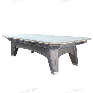 Table de billard Slate Sundays de 9 pieds, la plus récente, pour usage domestique et commercial, avec <span class=keywords><strong>feutre</strong></span> de couleur personnalisable et accessoires de billard complets - Product Image 4