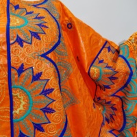 Robe Boubou Dashiki en Bazin Riche Africain Marron, Collection Culture Eid, pour Mariage Traditionnel Nigérian et Mariée