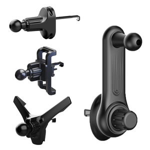 Universale 13/15/17mm testa a sfera porta telefono auto presa d'aria Clip montaggio schermo cruscotto GPS porta cellulare Base porta cellulare - Product Image 2