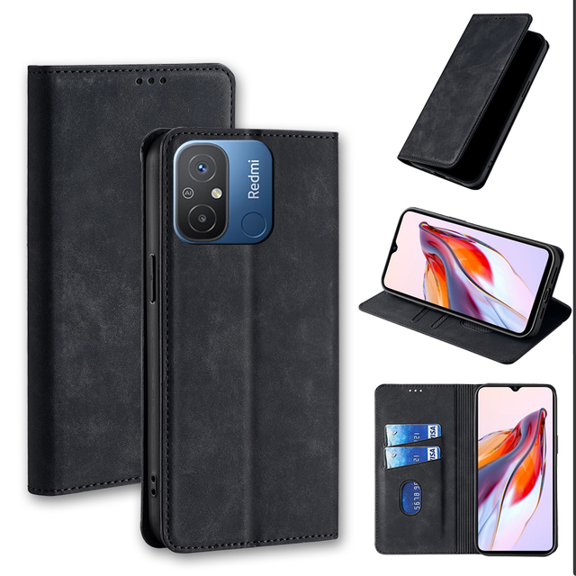 High Quality Leather Case for Redmi 11A Note 11T 11 Pro 11S 11T Card Slots Magnetic Wallet Flip Phone Case