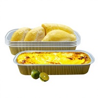 Plateau de cuisson carré personnalisé en aluminium jetable anti-plis pour friteuses à air - Idéal pour le fromage grillé, le maïs et le durian