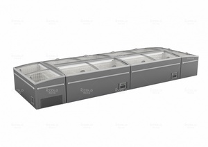 Congélateur commercial <span class=keywords><strong>combiné</strong></span> sur mesure de grande taille pour îlot de réfrigération, idéal pour les magasins de détail - Product Image 2