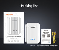 Répéteur Wi-Fi 6 double bande Comfast AX2700 avec mode point d'accès, couverture transparente, configuration facile, signaux Wi-Fi améliorés