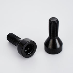 Boulons de roue antivol de haute qualité, 10 pièces, pour <span class=keywords><strong>BMW</strong></span> 4 + 1, boulons de roue ronds de sécurité en acier, 36136786419 avec code - Product Image 5