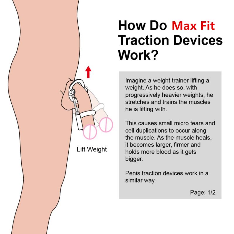 1 extension Extenseur De pénis Mâle Délargissement de Dick Bord Civière
