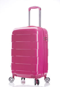 Vente en gros Bagages & sacs de voyage à roulettes plastique durable PC fermeture éclair Tsa valises bleues valises bagages - Product Image 2