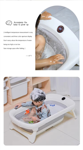 Bañera Plegable para Bebés, Bañera Portátil Ajustable de Lujo con Control de Temperatura, Antideslizante, para Recién Nacidos, OEM ODM - Product Image 6