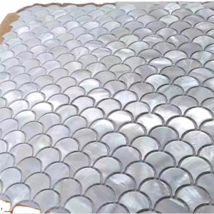 Mosaico di Alta Qualità in Madreperla Argentata di Forma Irregolare, Piastrelle per Pareti, Pavimenti, Scale, Moderno, Spessore 3mm, per Camera da Letto e Bagno - Product Image 1