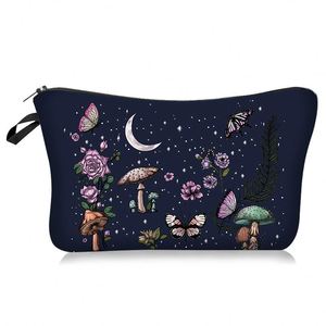 Nouvelle Trousse de Maquillage de Luxe pour Femme Série Lune, Sac de Voyage Portable avec Fermeture Éclair, Trousse de Toilette et de Rangement pour Maquillage - Product Image 1