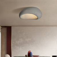 Plafonnier circulaire au design moderne, luminaire de plafond, lustre wabisabi