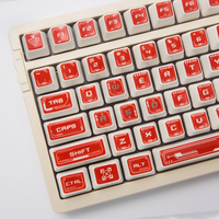 Teclas de cerámica de 115 teclas de gama alta para juegos/ordenador personalizables Cherry Gateron MX Switch Teclados en teclas Rojas personalizadas