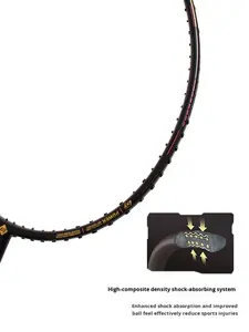 Raquette de badminton exclusive Thunder 80 5U entièrement en fibre de carbone, offensive agressive, intermédiaire, avancée - Product Image 5