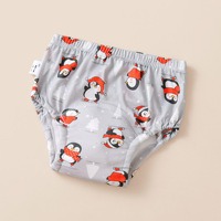Couches de bain pour bébé en coton doux et respirant, imprimées de dessins animés, avec poche de récupération, imperméables, anti-fuites et à surface sèche