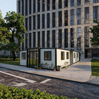 Maison modulaire extensible en conteneur, assemblage rapide, maison préfabriquée réutilisable pour les hébergements du personnel sur les sites d'événements