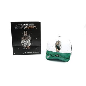 Gorras sin Estructura de Alta Calidad al por Mayor en Stock, 100% Calidad G5, Gorras de 5 Paneles con Visera de Gamuza y Estampado de Enlace, Gorra <span class=keywords><strong>Bigboss</strong></span> - Product Image 1