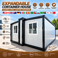 Livraison rapide, maison conteneur en acier galvanisé, maison à double aile de Chine, mini-maisons pour location de vacances