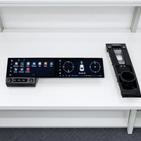 Foforfor Écran tactile LCD pour console centrale, panneau de commande de climatisation et levier de vitesses pour Porsche 718 911 – Pièces de mise à niveau pour voiture